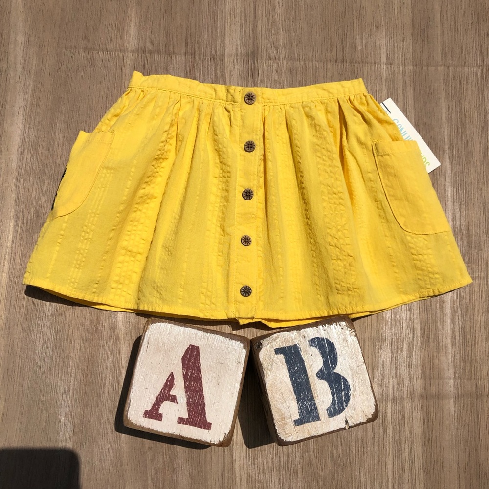Genuine Kids by Oshkosh Girls Yellow Cotton Skirt